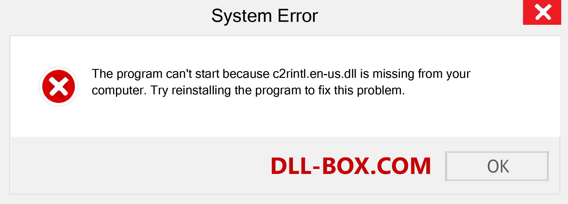  c2rintl.en-us.dll file is missing?. Download for Windows 7, 8, 10 - Fix  c2rintl.en-us dll Missing Error on Windows, photos, images